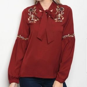 Wine with flowers top